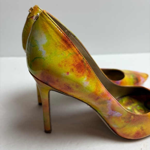 Sam Edelman Hazel Heels Stiletto Pumps Shoes Lemon Zest Floral Women’s size 7.5 - Picture 6 of 13